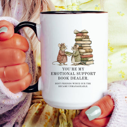 Emotional Support Book Dealer Mug - lifestyle photo