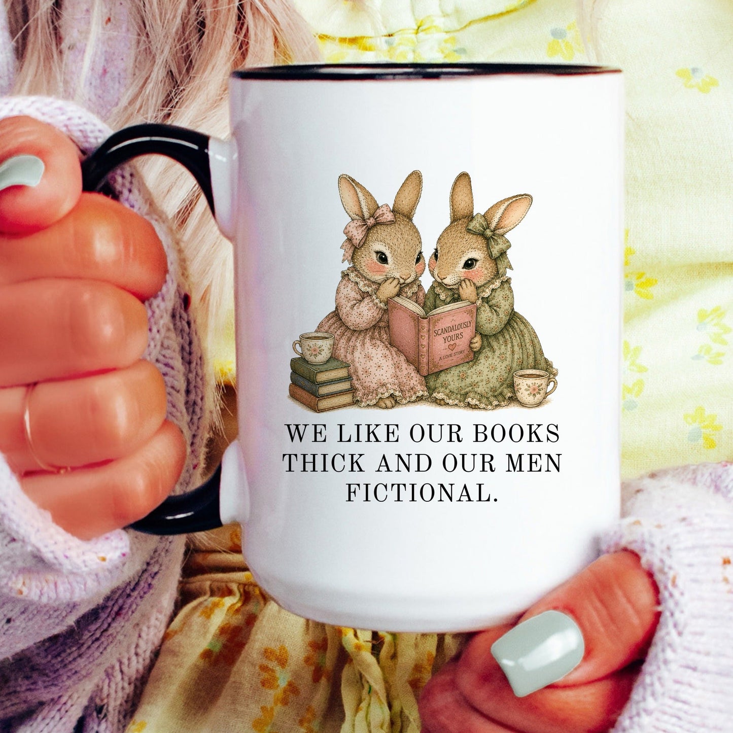 Thick Books Fictional Men Mug
