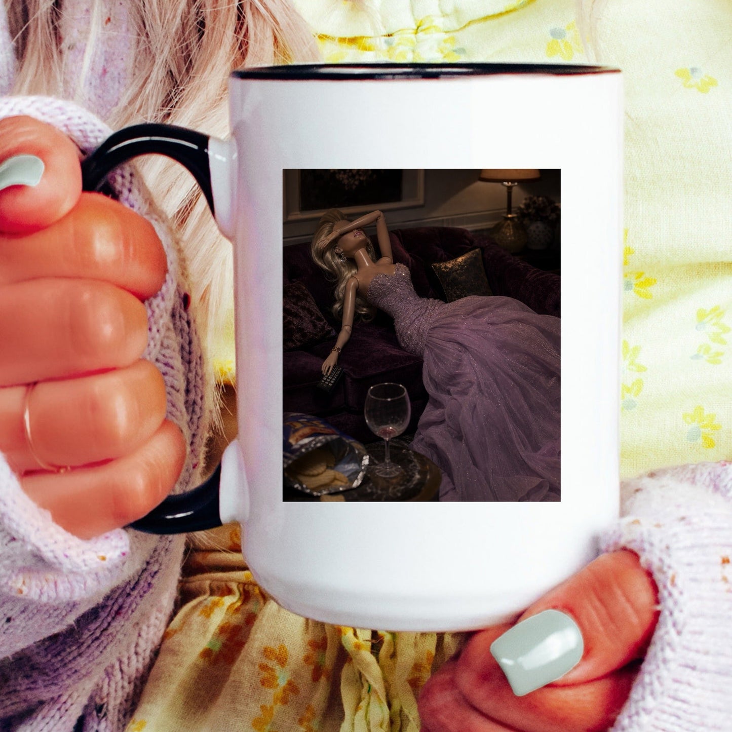 Resting Doll Face Mug