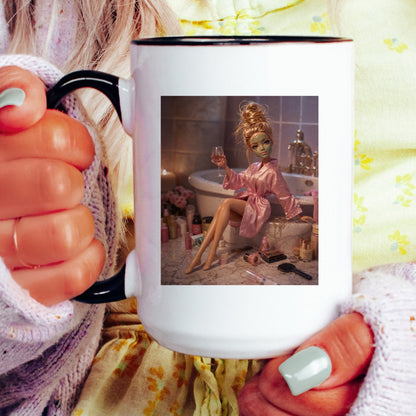 Self-Care Doll Face Mug