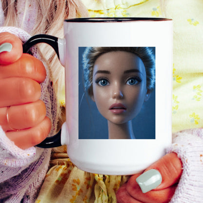 Anxious Doll Face Mug