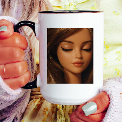 Unbothered Close-Up Doll Face Mug