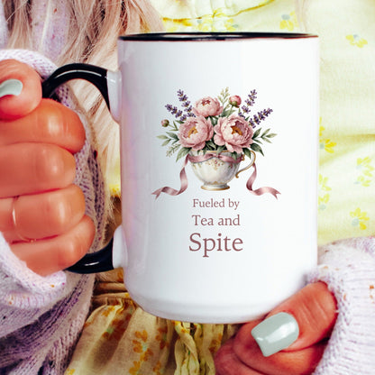 Fueled by Tea and Spite Mug - lifestyle photo
