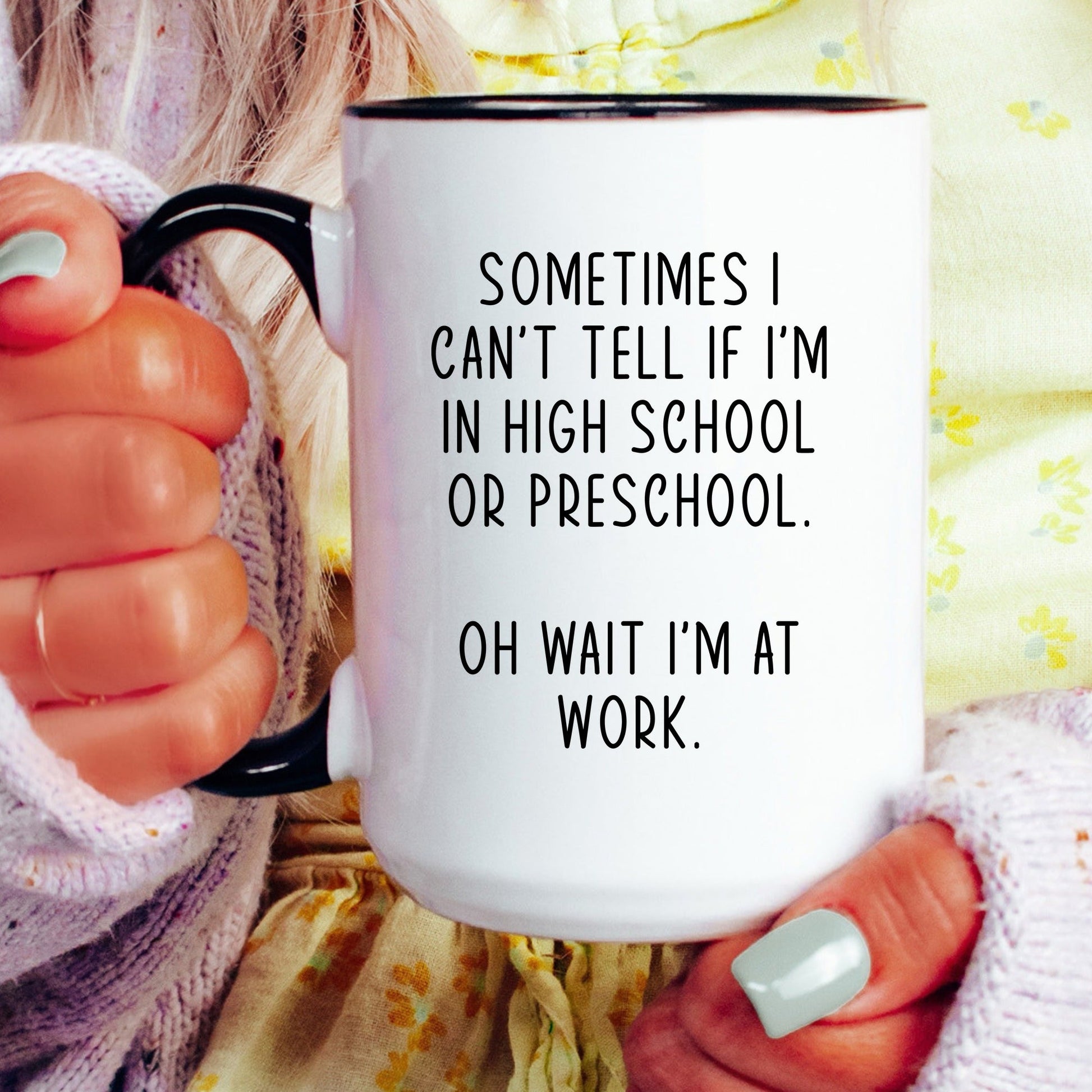 Funny office coffee mug lifestyle