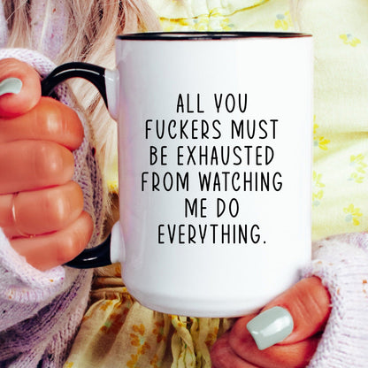 Funny coffee mug lifestyle
