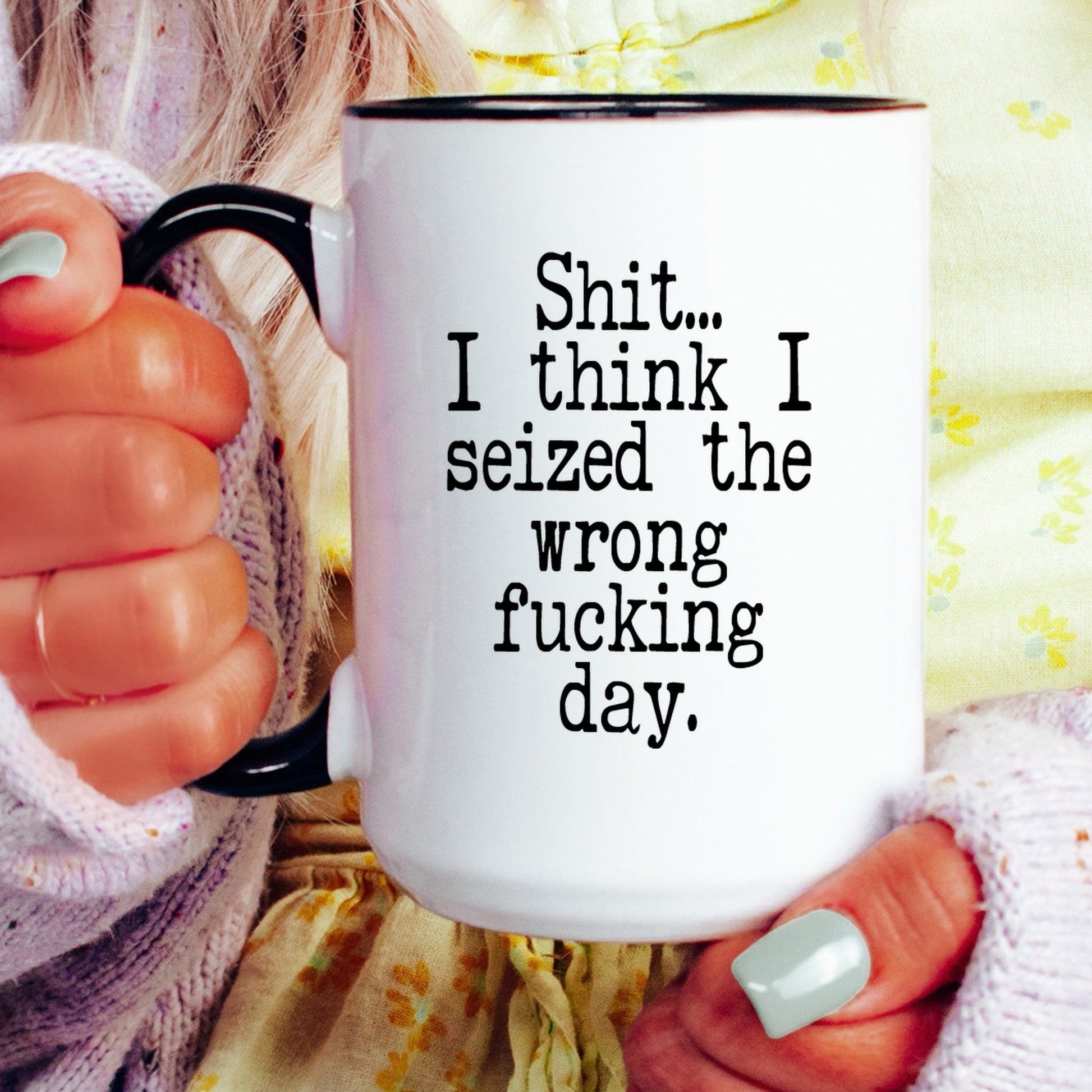 Funny sarcastic coffee mug lifestyle