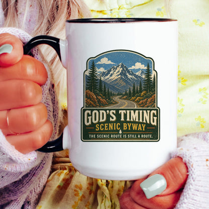 Lifestyle Photo #4 God's Timing Scenic Byway Mug
