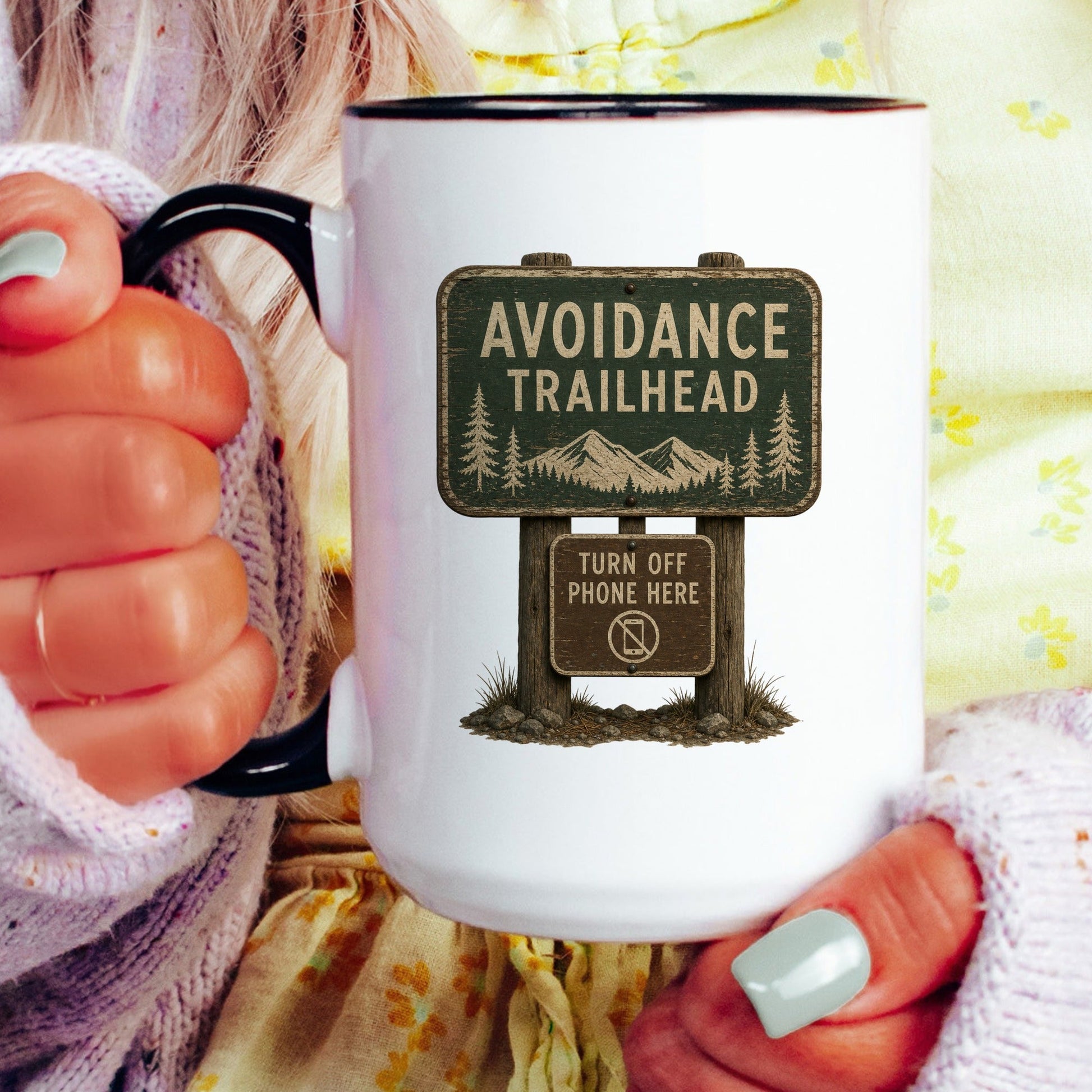 Avoidance Trailhead coffee mug