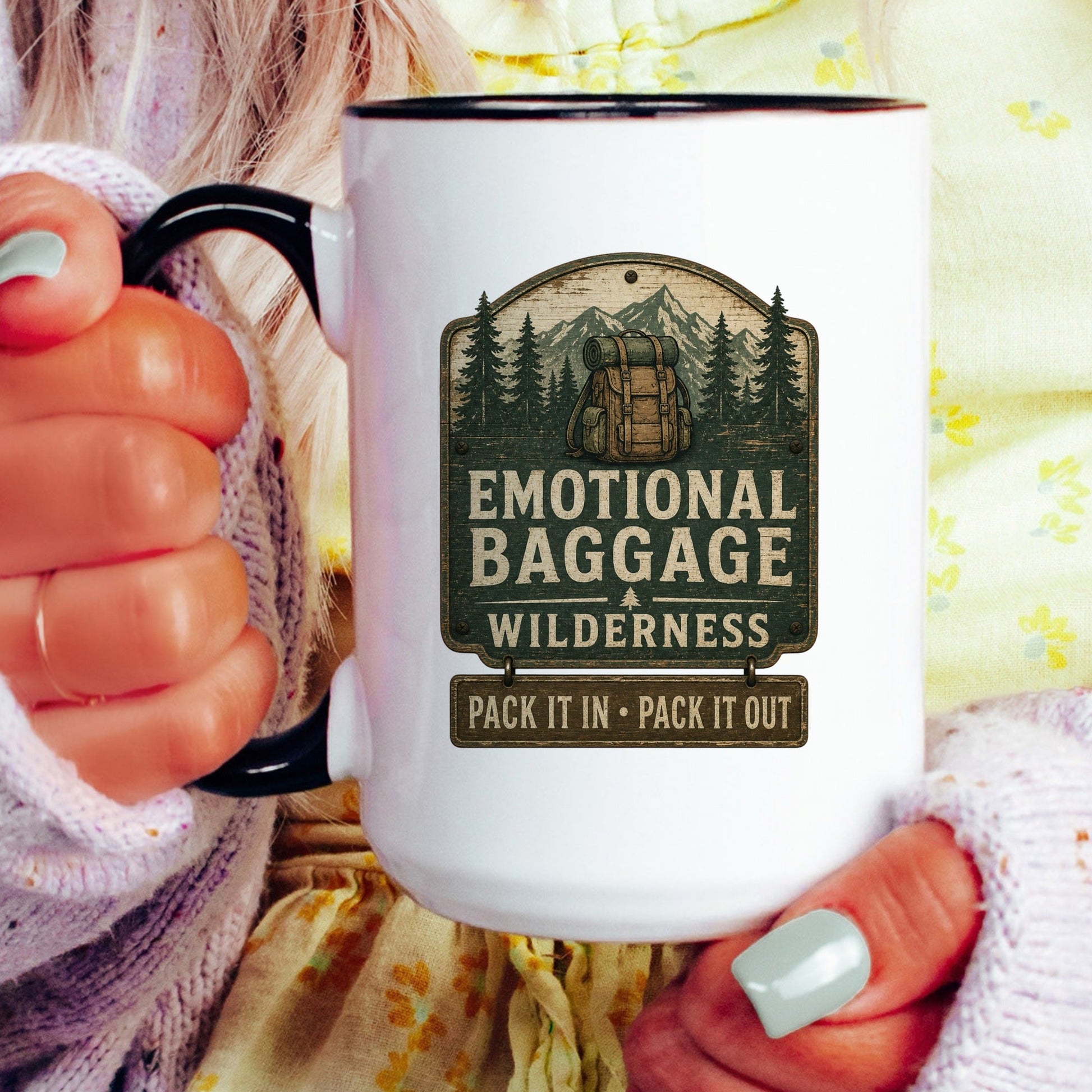 Lifestyle Photo #4 Emotional Baggage Wilderness Mug