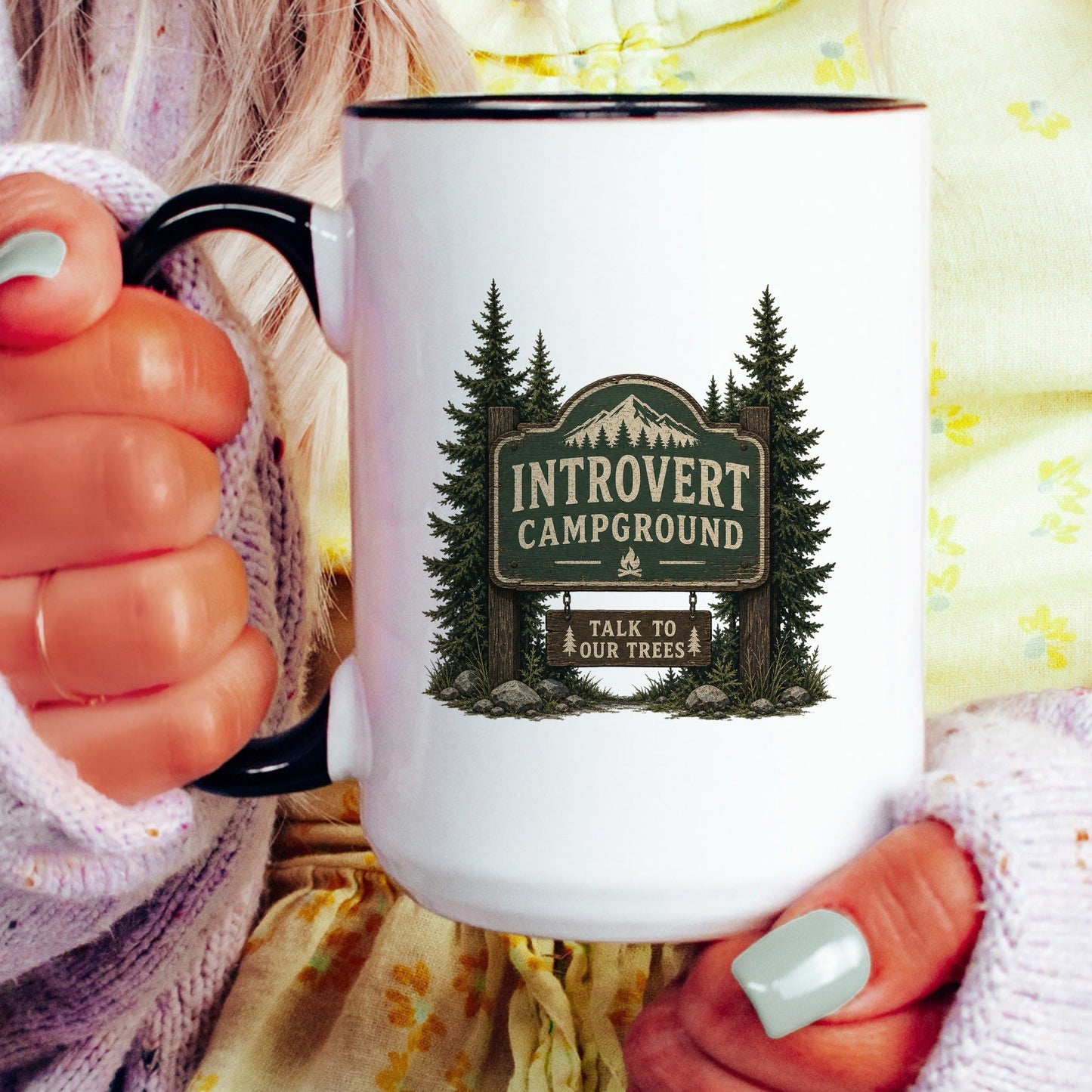 Introvert Campground coffee mug