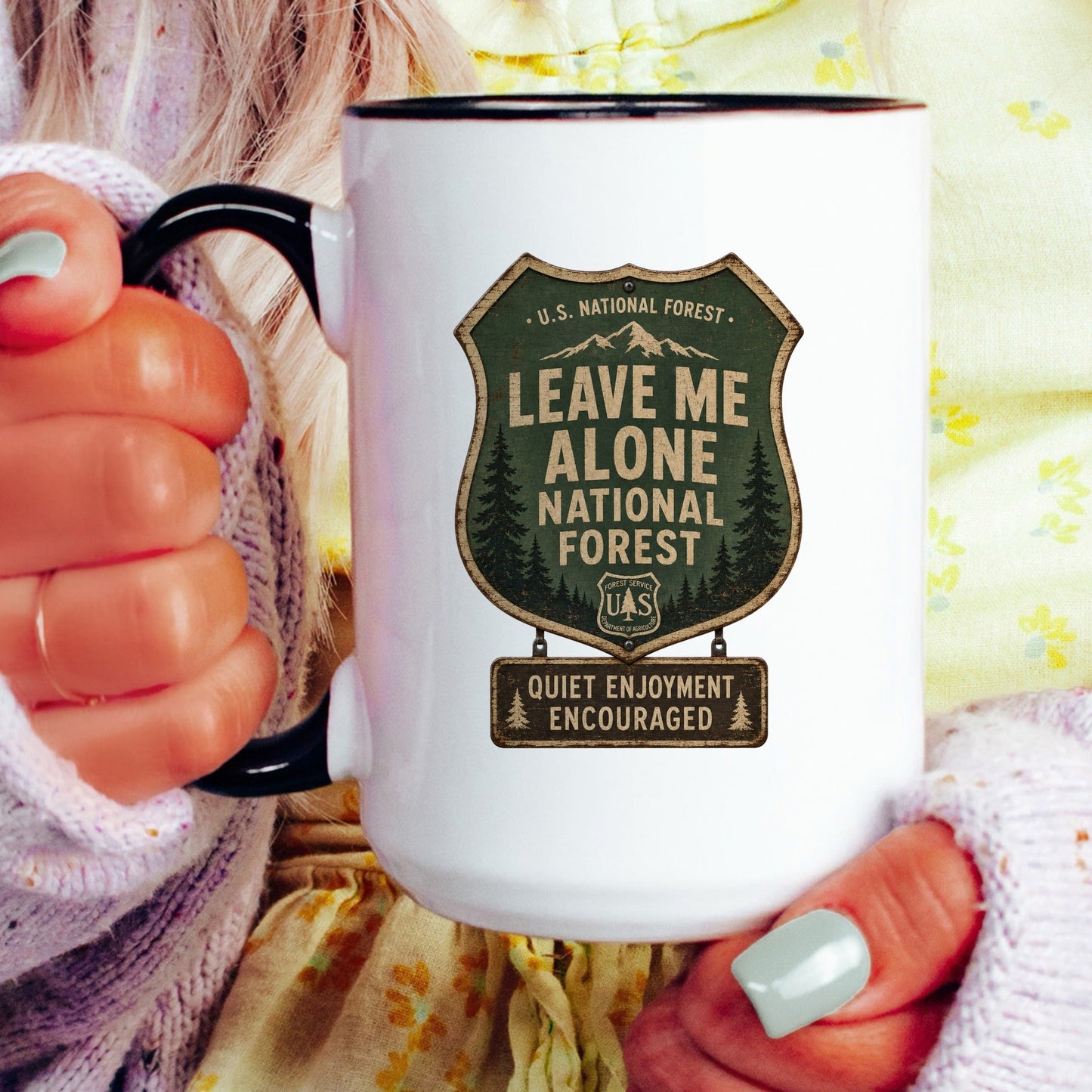 Leave Me Alone National Forest coffee mug
