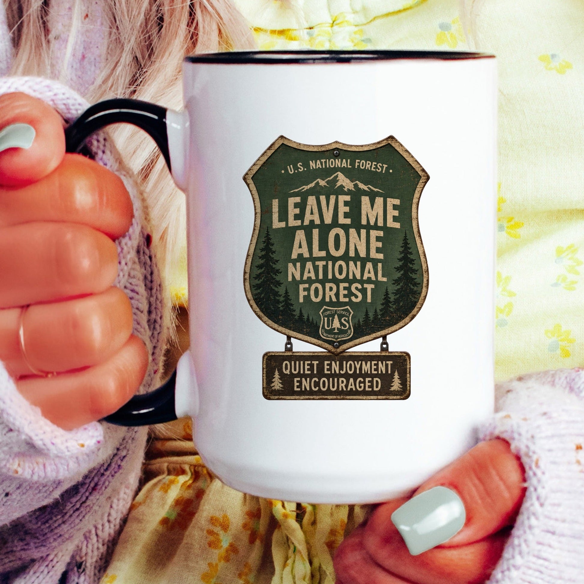 Leave Me Alone National Forest coffee mug