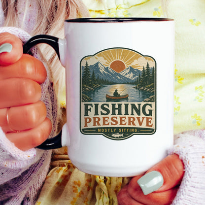 Fishing Preserve coffee mug scene 4