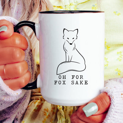 Oh For Fox Sake Mug - lifestyle photo