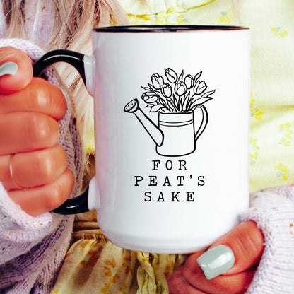 Oh for Peat's Sake Mug - lifestyle photo