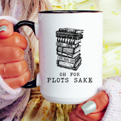 Oh For Plot's Sake mug lifestyle scene 4