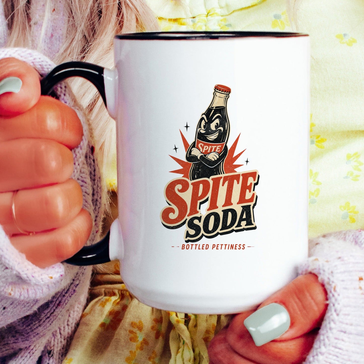 Spite Soda Mug - lifestyle photo