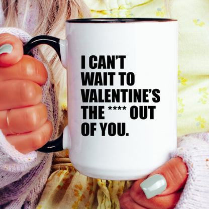 Funny valentine coffee mug lifestyle