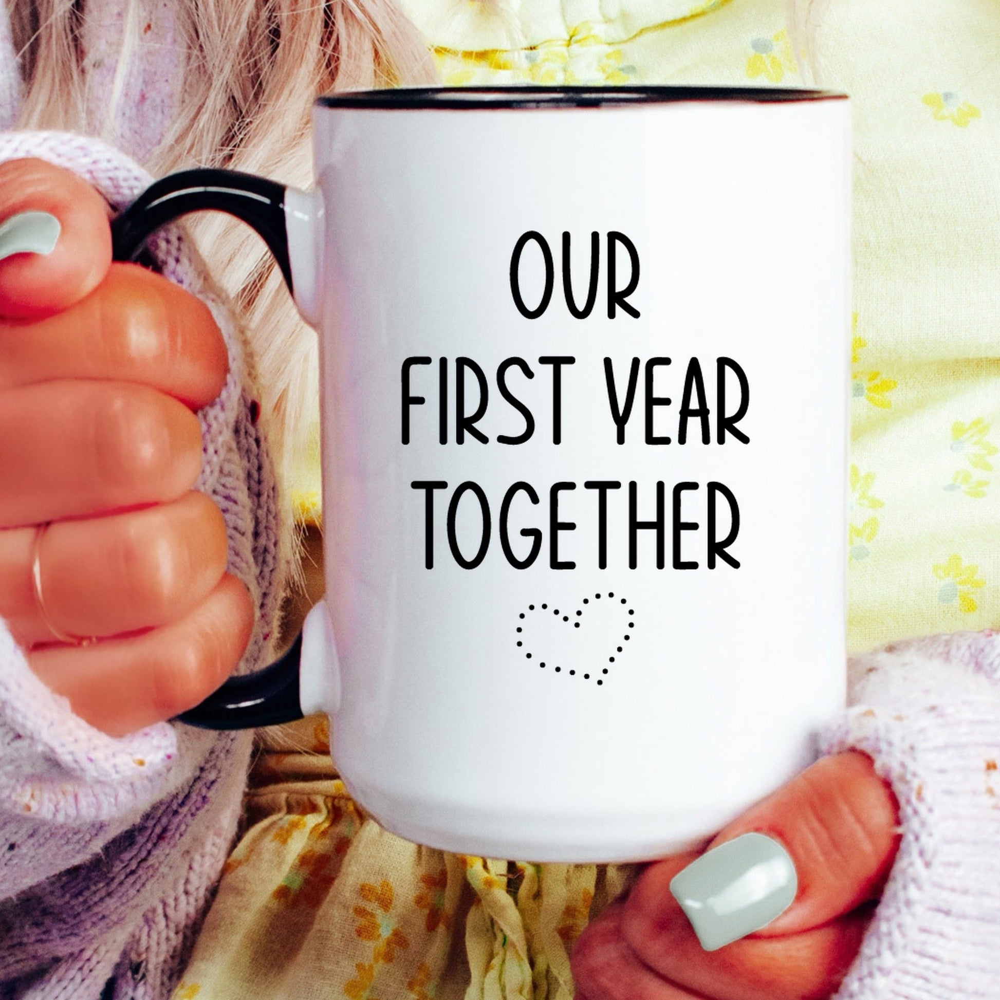 Funny valentine coffee mug lifestyle