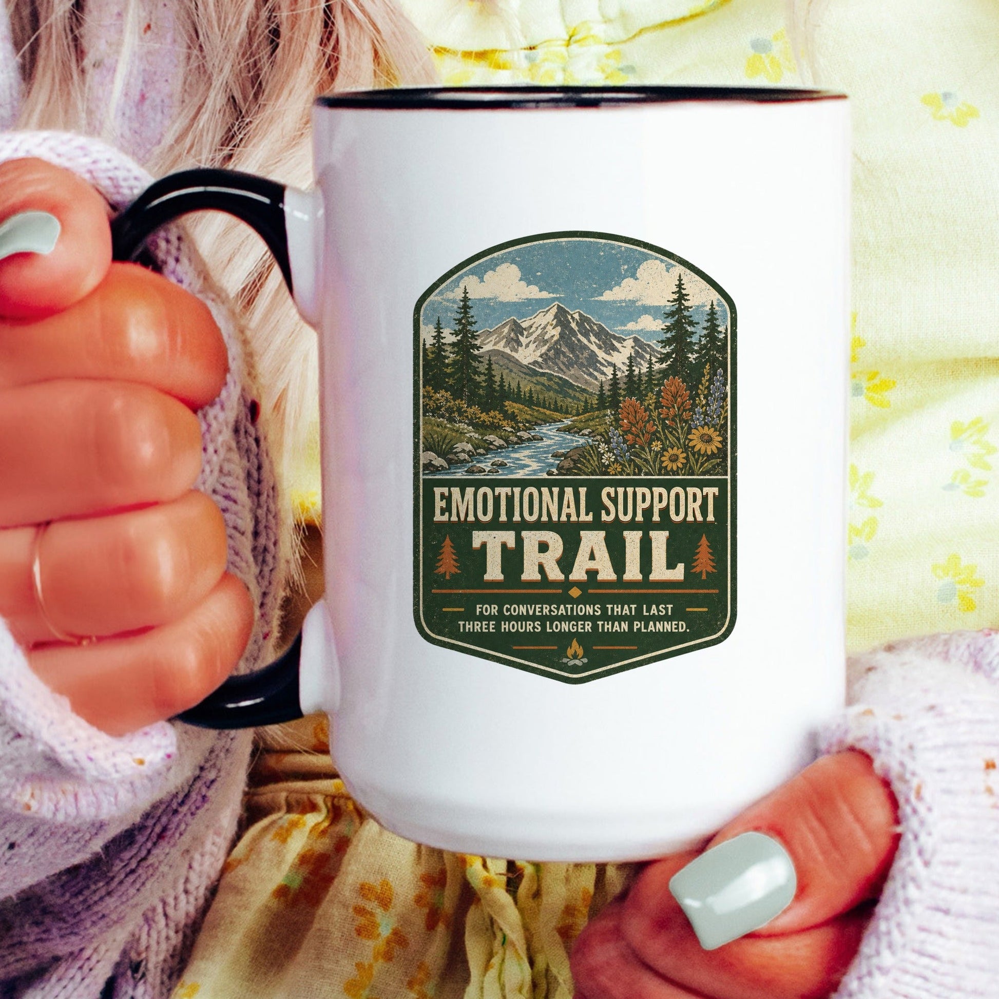 Emotional Support Trail Mug - lifestyle photo