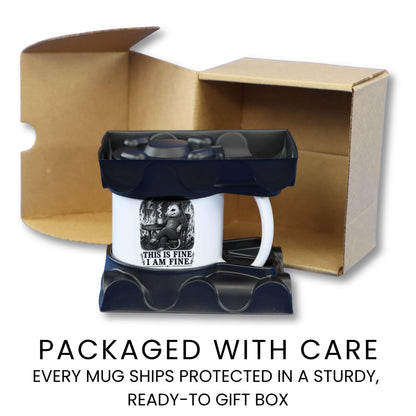This Is Fine I Am Fine Opossum Mug