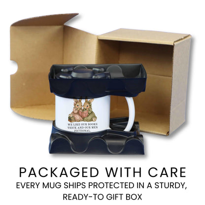 Thick Books Fictional Men Mug - lifestyle photo