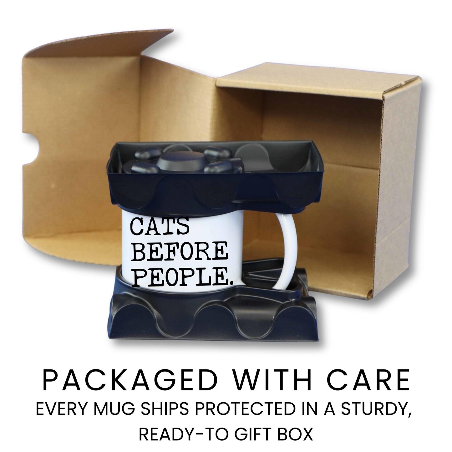 Cats Before People coffee mug gift packaging