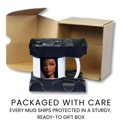 Suspicious Doll Face Mug