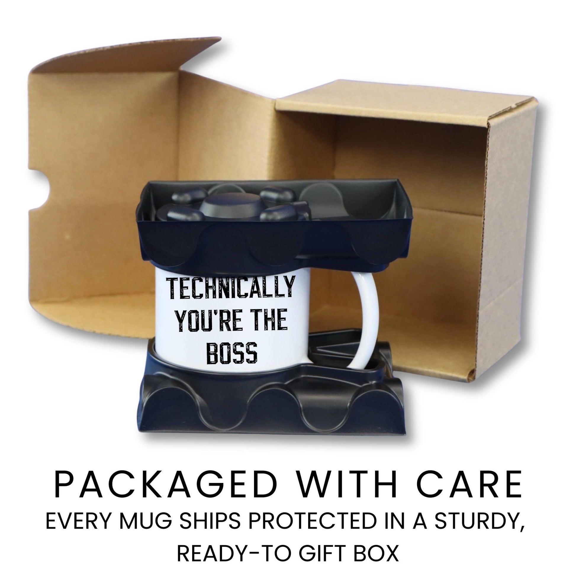 Technically you're the boss funny new boss coffee mug