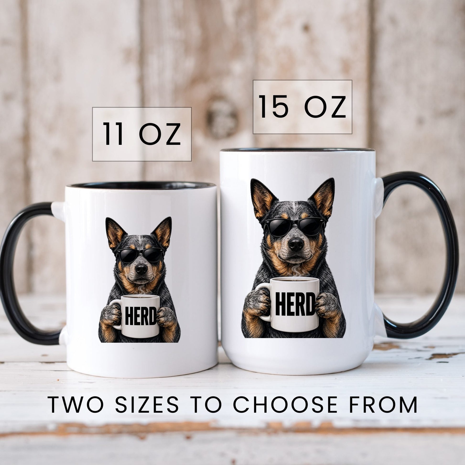Cattle Dog Herd coffee mug — sizes