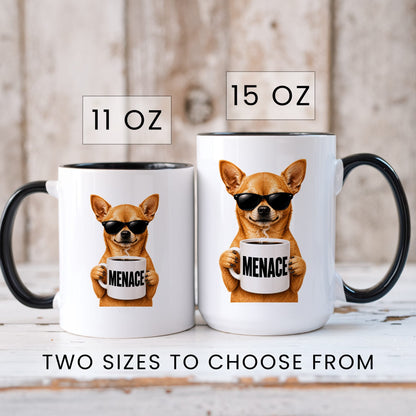 Chihuahua Menace coffee mug — sizes