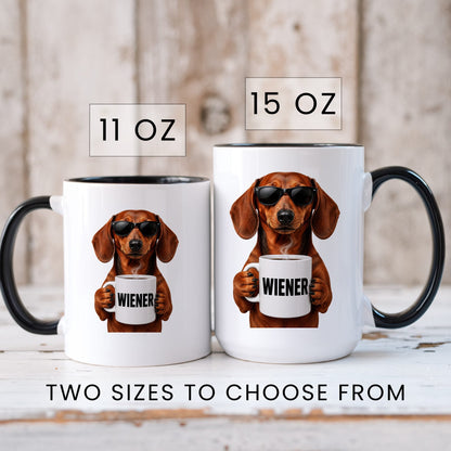 Dachshund Wiener coffee mug — sizes