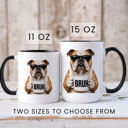 English Bulldog Bruh coffee mug — sizes