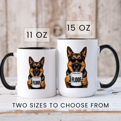 German Shepherd Floof coffee mug — sizes