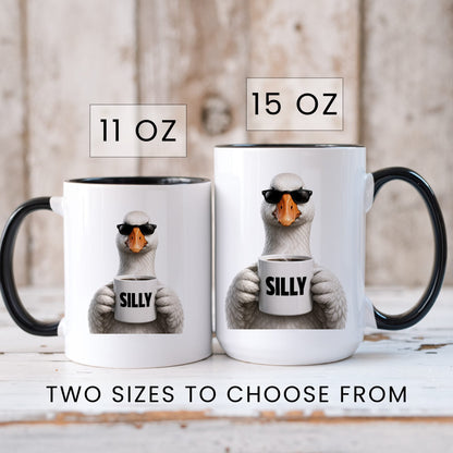 Silly Goose coffee mug sizes