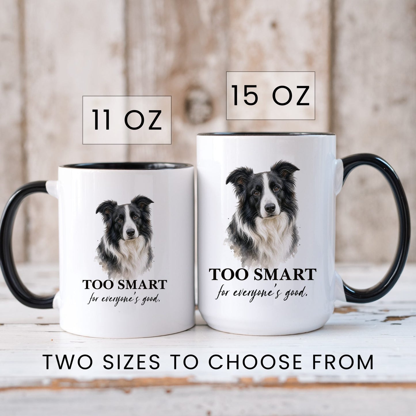 Too Smart for Everyone's Good coffee mug — sizes