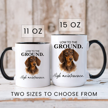 Low to the Ground. High Maintenance coffee mug — sizes