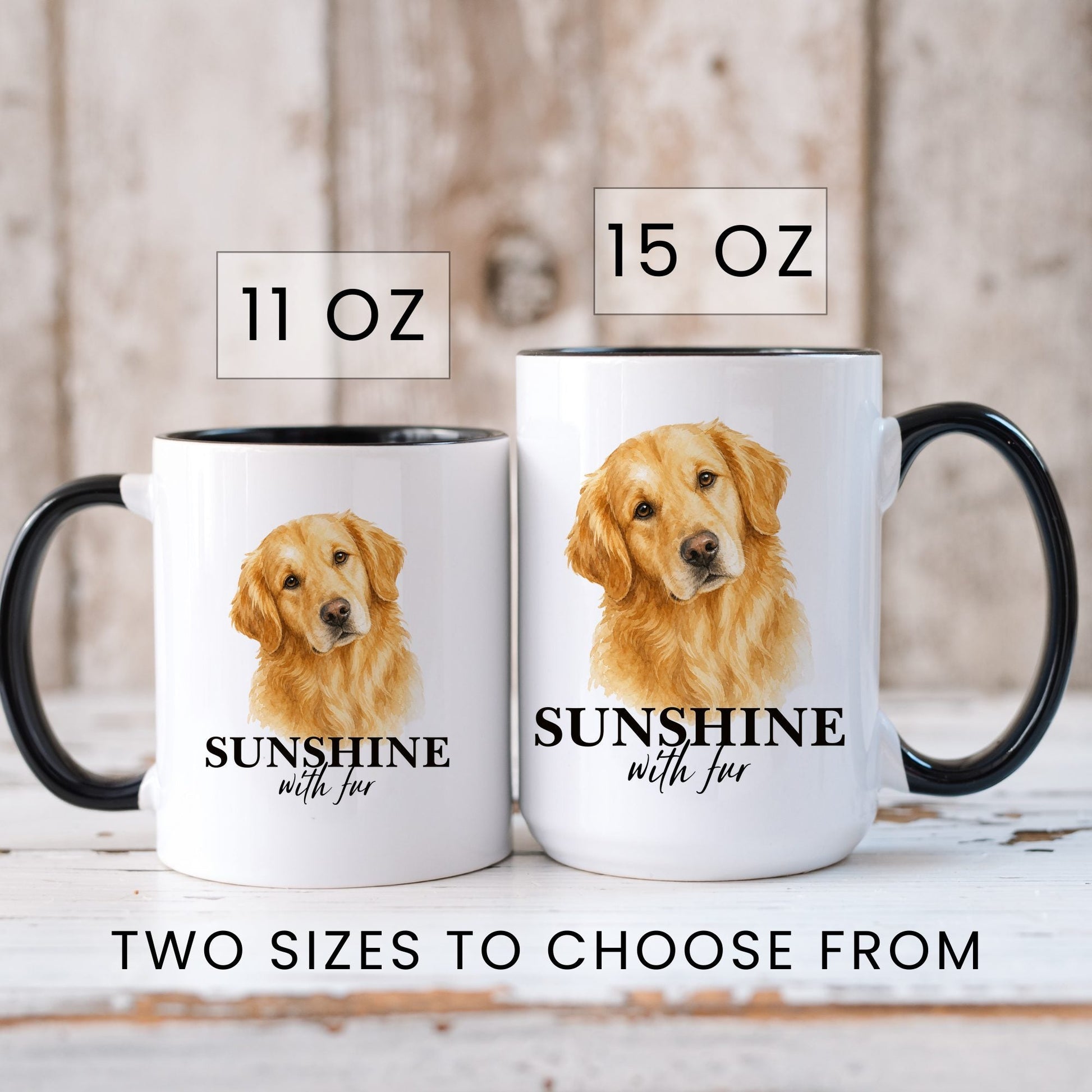 Sunshine with Fur coffee mug — sizes