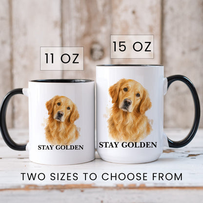 Stay Golden coffee mug — sizes