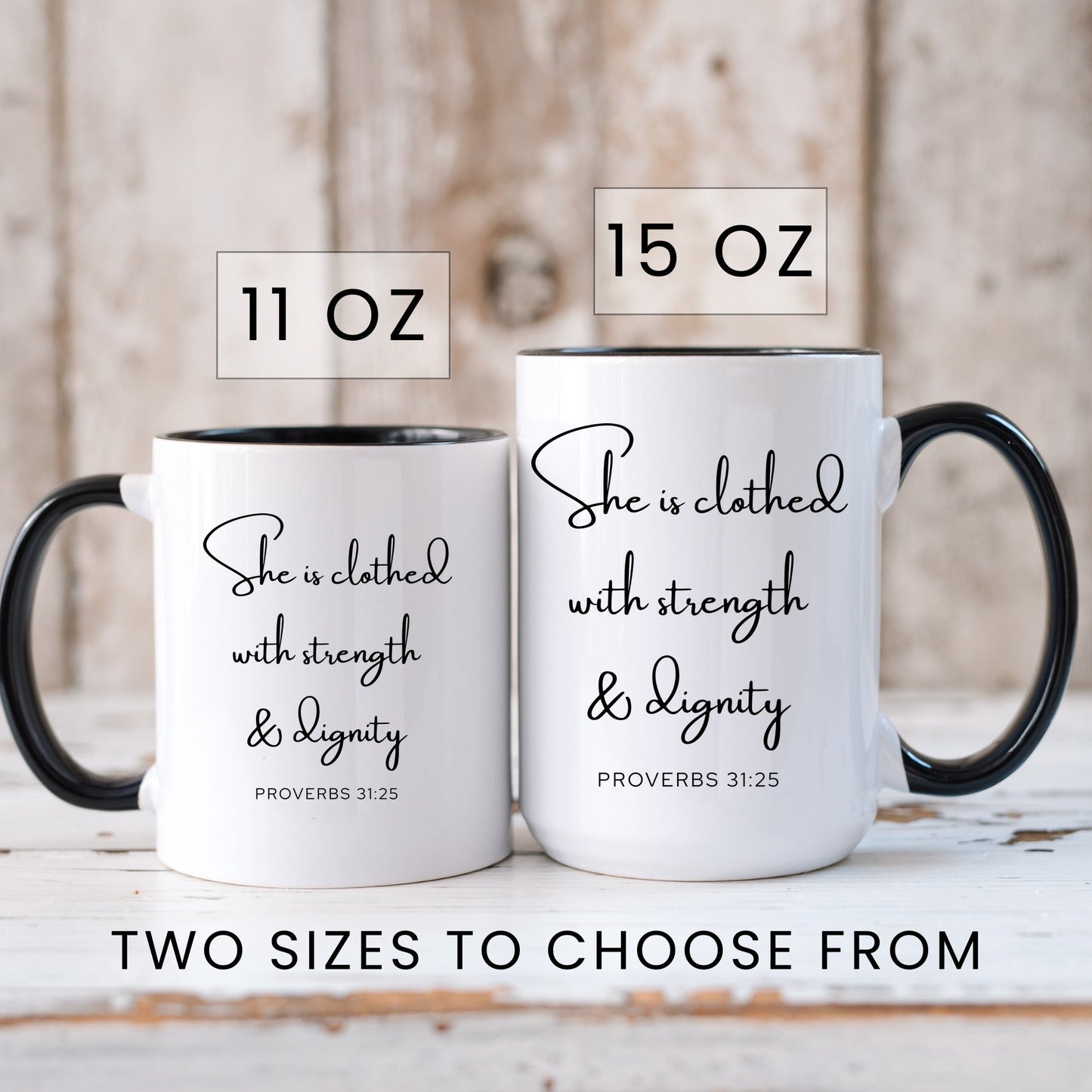 Lifestyle Photo #6 Clothed With Strength Mug