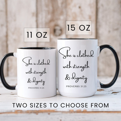 Lifestyle Photo #6 Clothed With Strength Mug