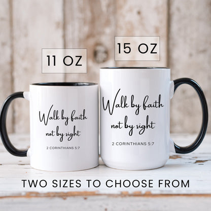 Lifestyle Photo #6 Walk by Faith Not by Sight Mug