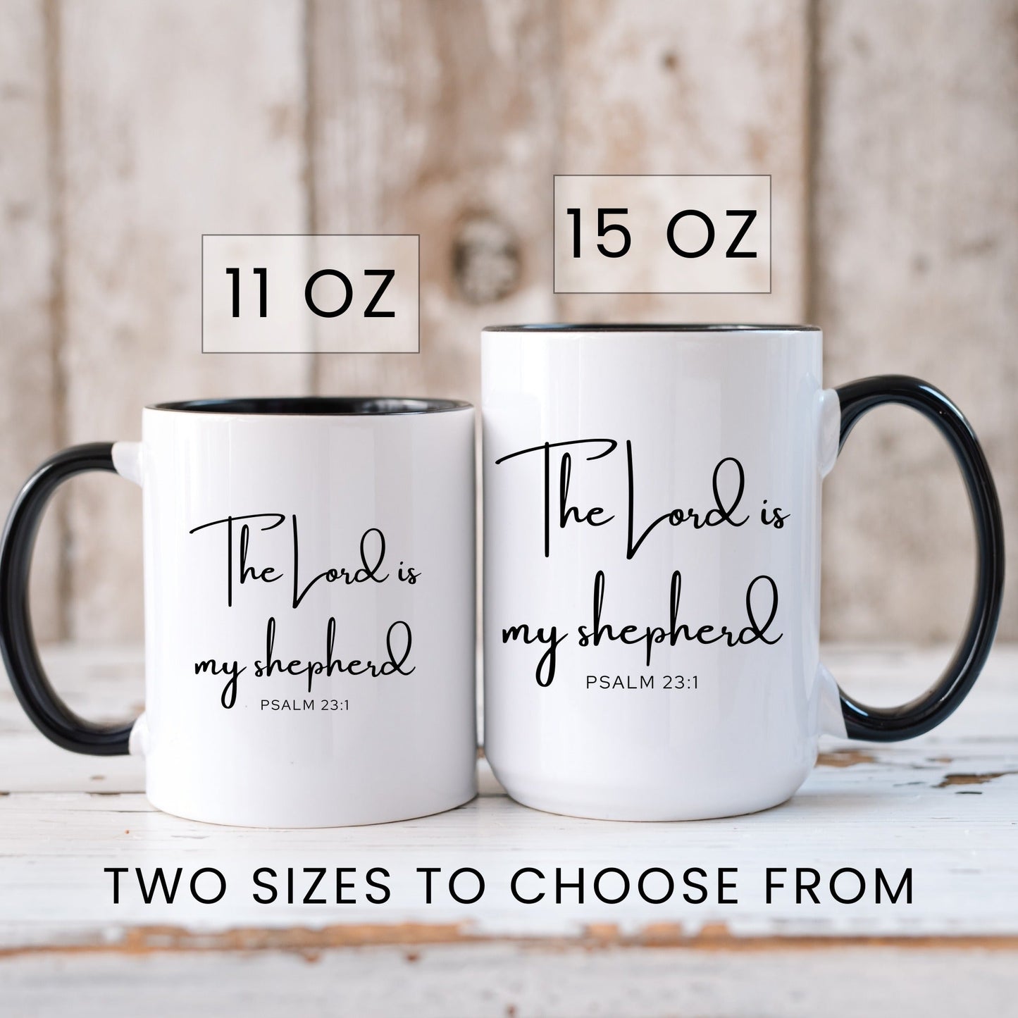 Lifestyle Photo #6 The Lord Is My Shepherd Coffee Mug