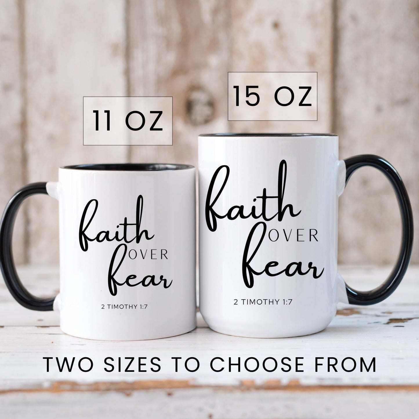 Lifestyle Photo #6 Faith Over Fear Mug