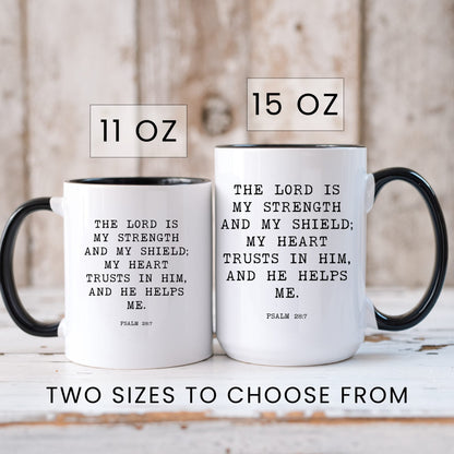 Lifestyle Photo #6 The Lord Is My Strength Mug