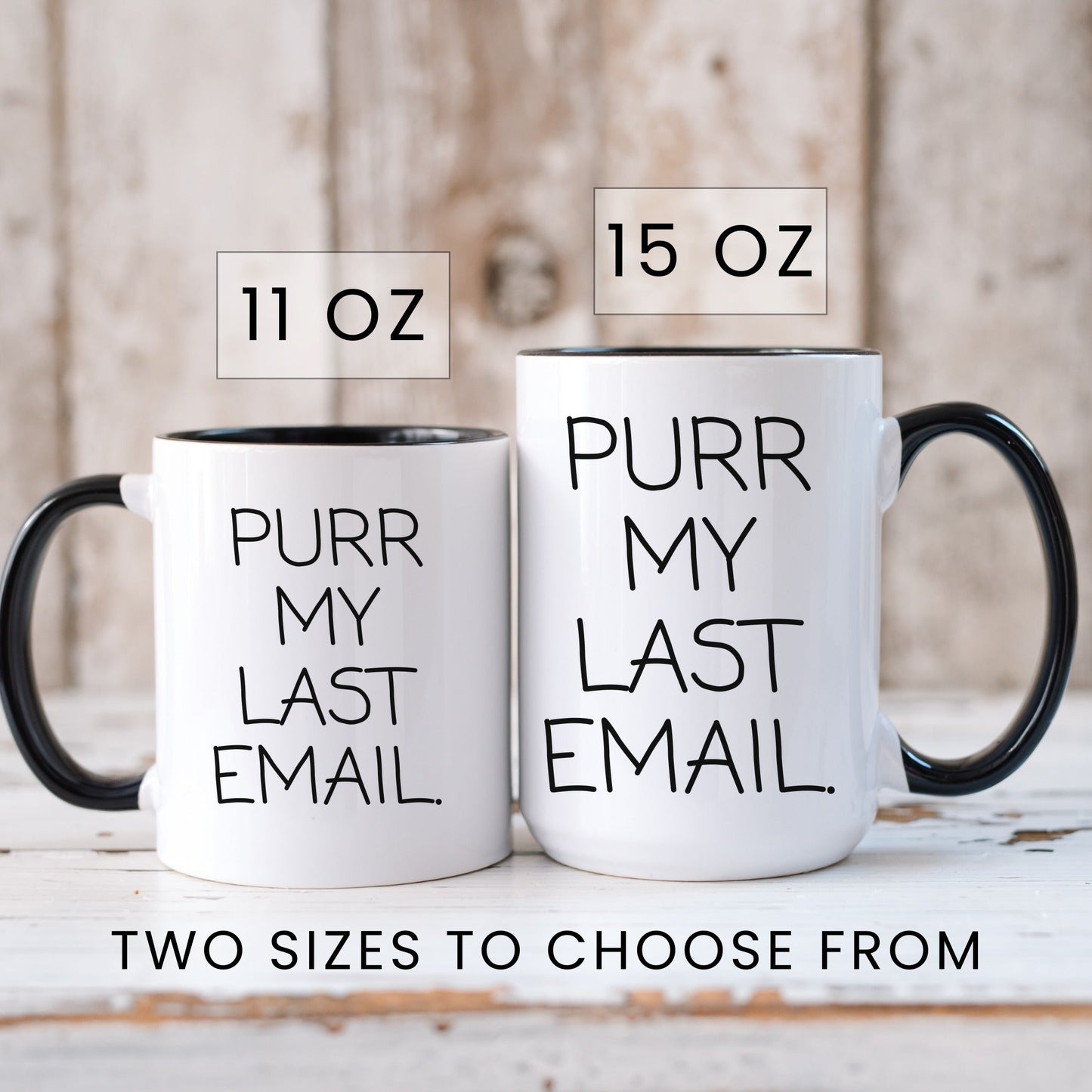 Purr My Last Email Mug