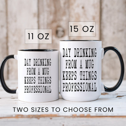 Funny day drinking adult humor coffee mug lifestyle
