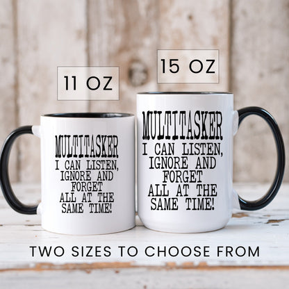 Funny multitasker coffee mug lifestyle