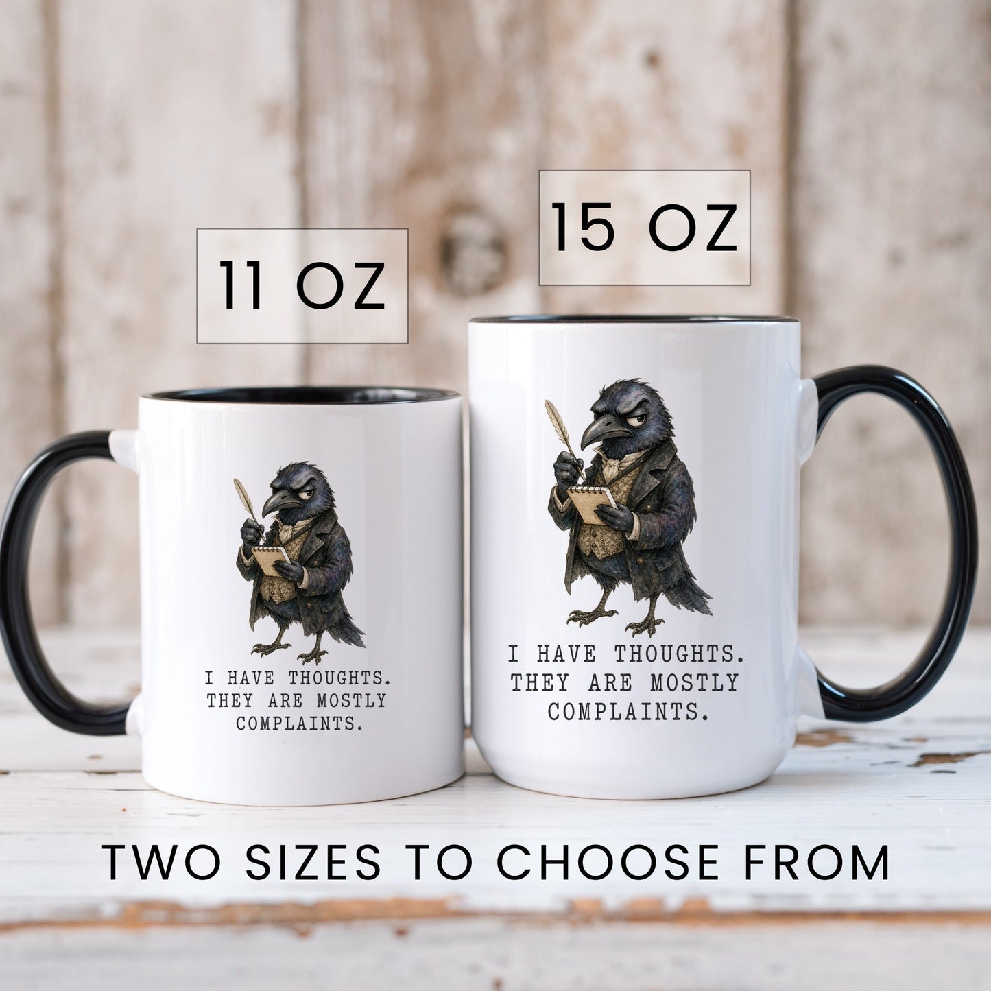 Mostly Complaints Crow Mug
