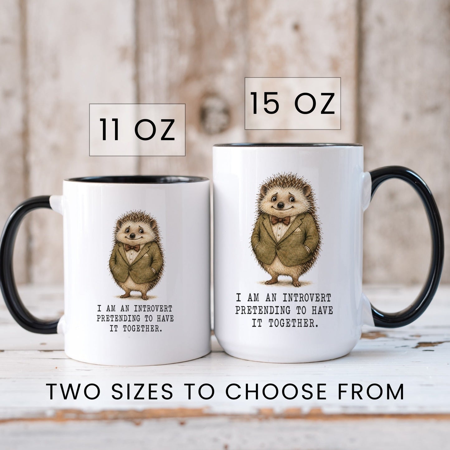 Introvert Pretending Hedgehog Mug
